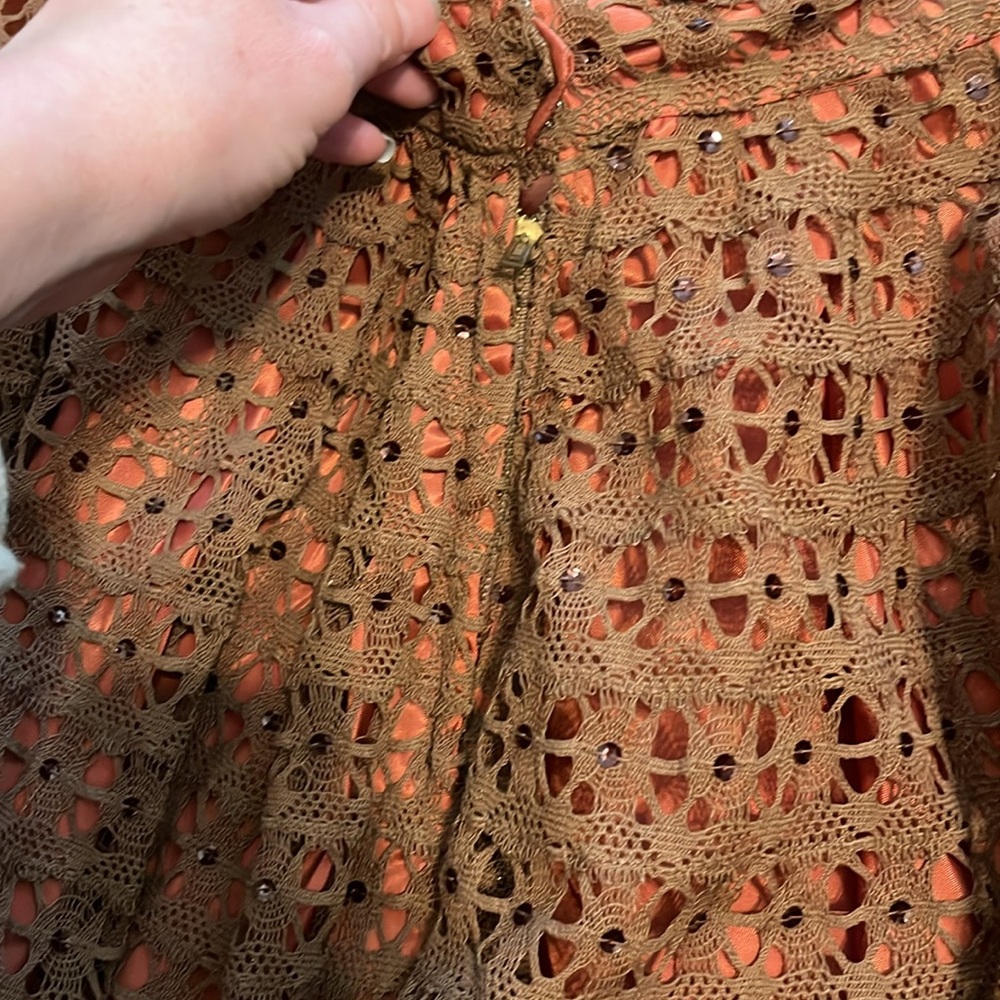 Vintage 1950s 2 piece lace skirt set - Picture 8 of 14